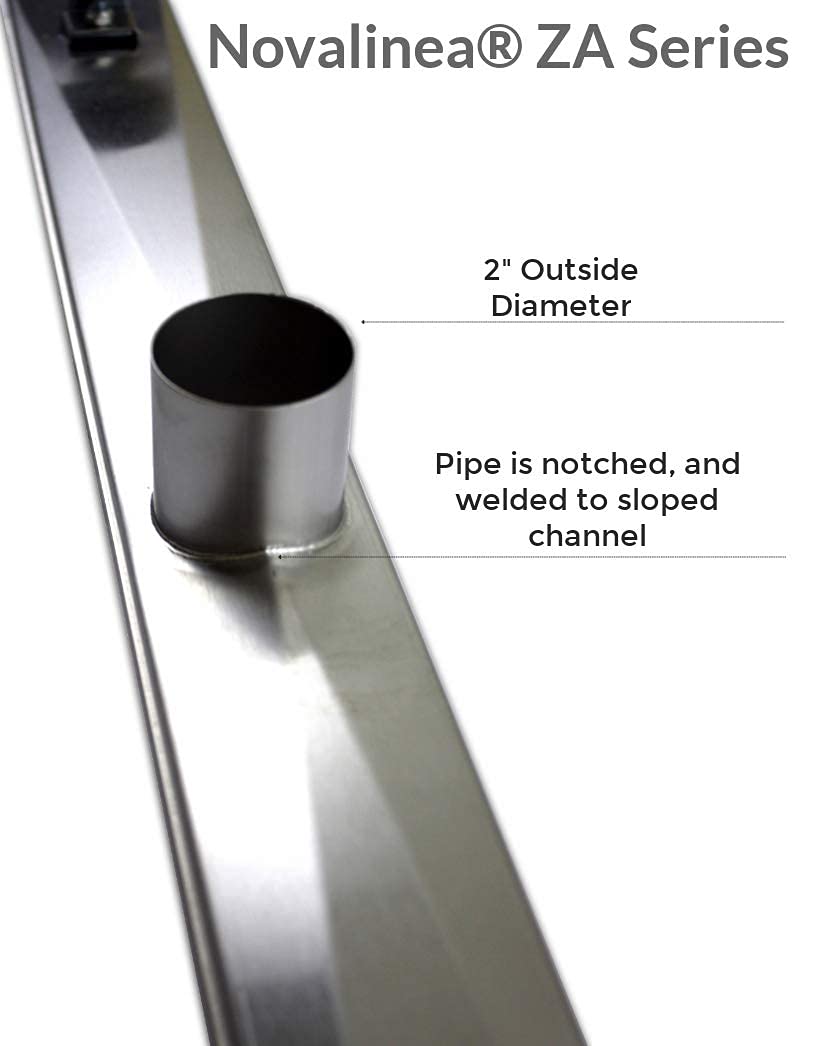30 Inch Linear Shower Drain with Tile Insert Grate