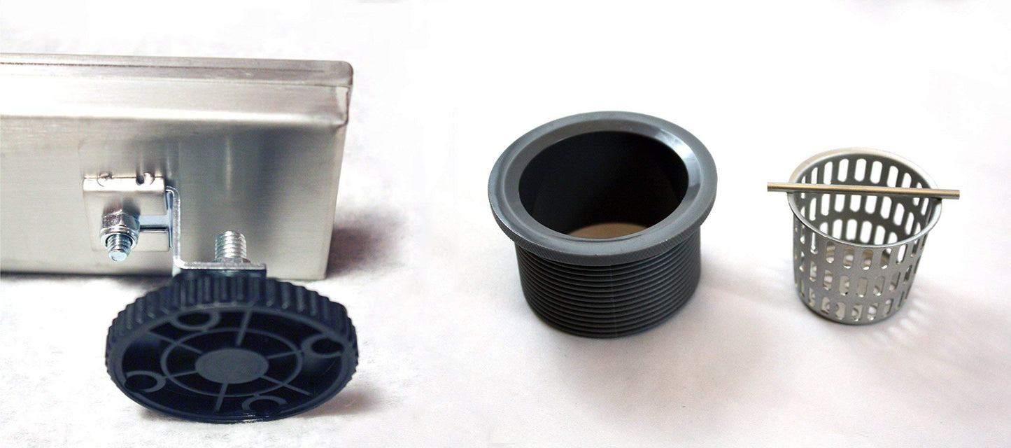 30 Inch Linear Shower Drain with Tile Insert Grate